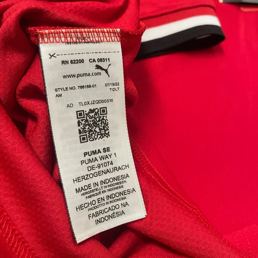 Puma Red Soccer Jersey - Picture 5 of 5